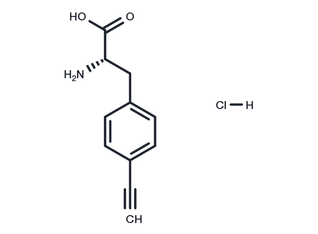 TargetMol Chemical Structure p-Ethynylphenylalanine hydrochloride