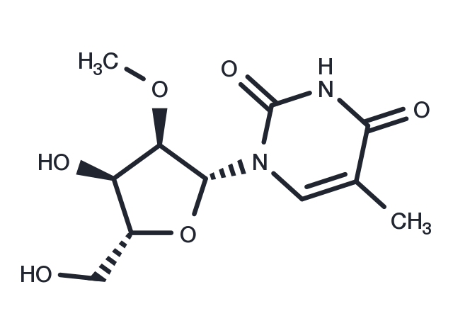 2’-O-Methyl-5-methyl uridine Chemical Structure