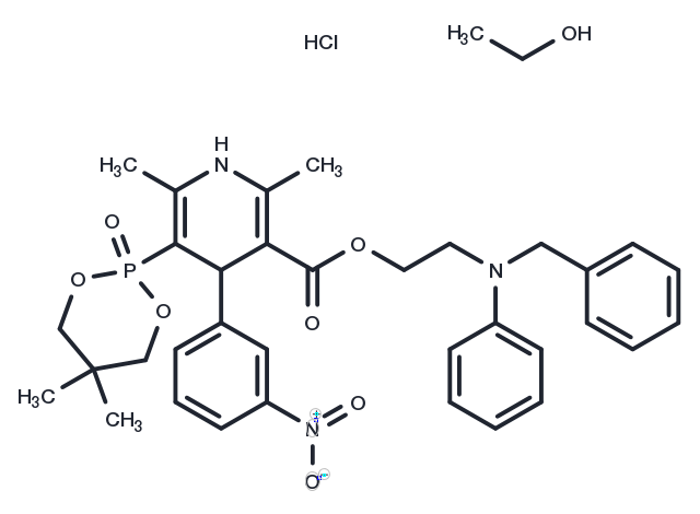 TargetMol Chemical Structure Efonidipine hydrochloride monoethanolate