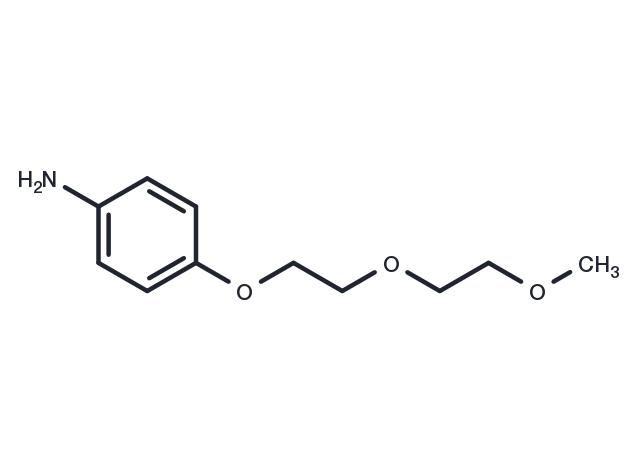 m-PEG2-O-Ph-NH2 Chemical Structure
