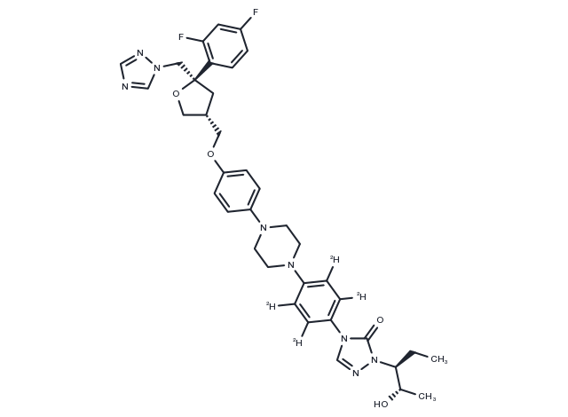 Posaconazole-D4 Chemical Structure