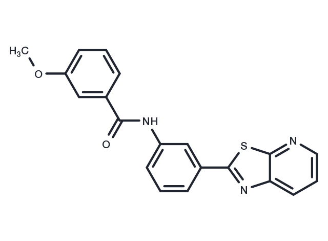 TargetMol Chemical Structure Benzamide, 3-methoxy-N-(3-thiazolo[5,4-b]pyridin-2-ylphenyl)