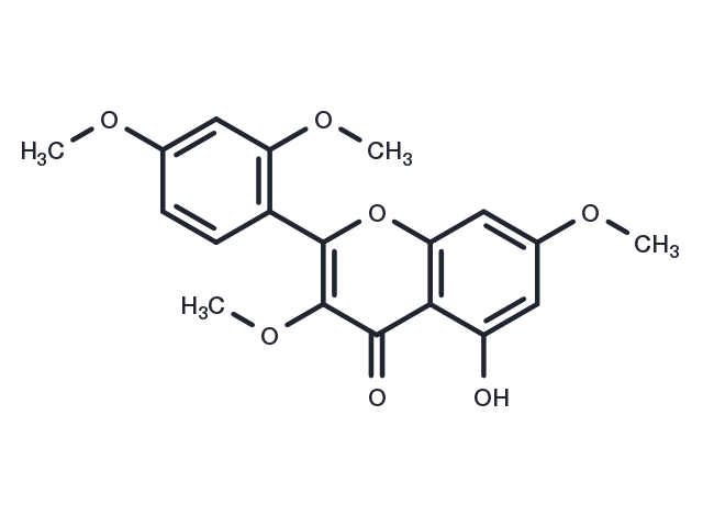 TargetMol Chemical Structure 5-Hydroxy-2′,3,4′,7-tetramethoxyflavone