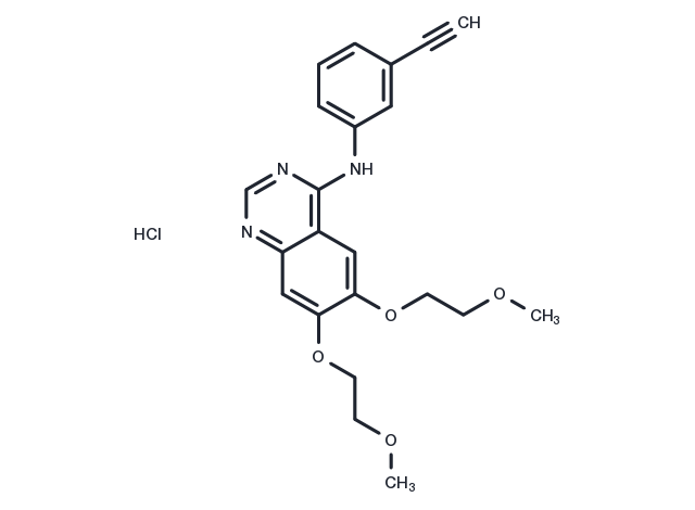 Erlotinib hydrochloride Chemical Structure