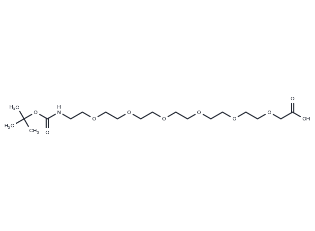 TargetMol Chemical Structure Boc-NH-PEG6-CH2COOH
