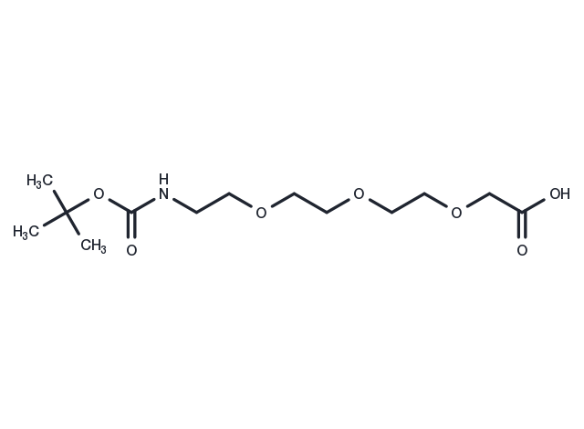 TargetMol Chemical Structure Boc-NH-PEG3-CH2COOH