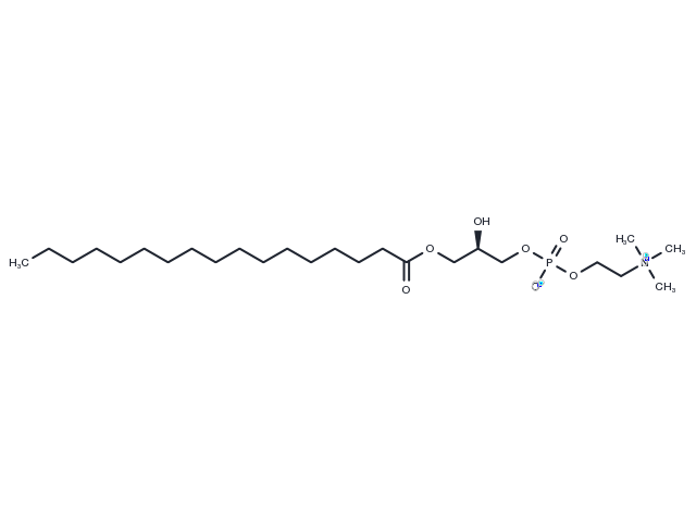 1-Heptadecanoyl-2-hydroxy-sn-glycero-3-phosphocholine Chemical Structure