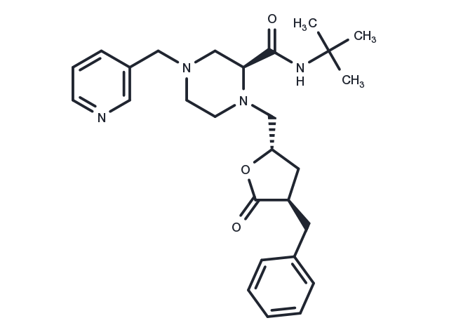 Indinavir lactone Chemical Structure