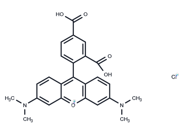 5-TAMRA chloride(91809-66-4 free base) Chemical Structure