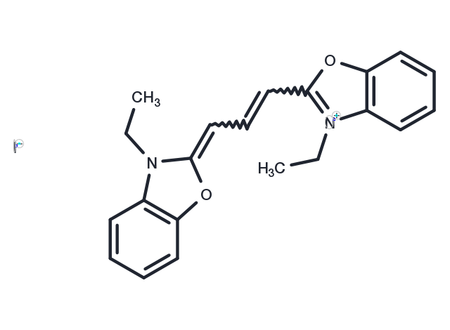 3,3'-Diethyloxacarbocyanine iodide Chemical Structure