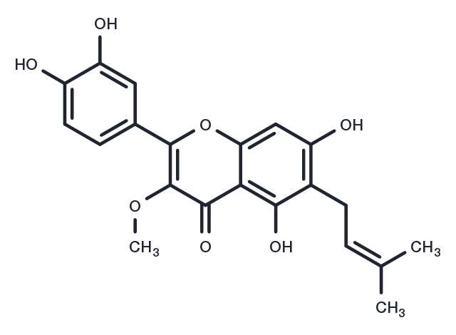 TargetMol Chemical Structure 6-Prenylquercetin-3-methylether