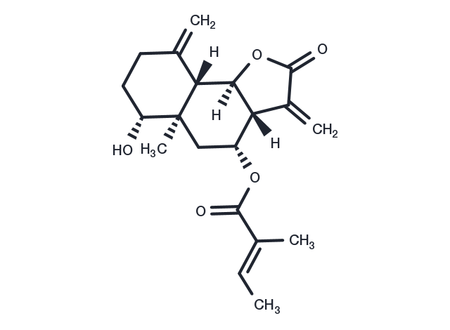 8beta-Tigloyloxyreynosin Chemical Structure