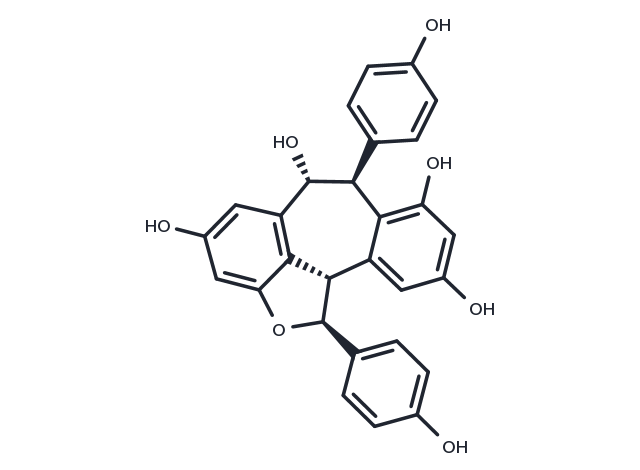 Ampelopsin A Chemical Structure