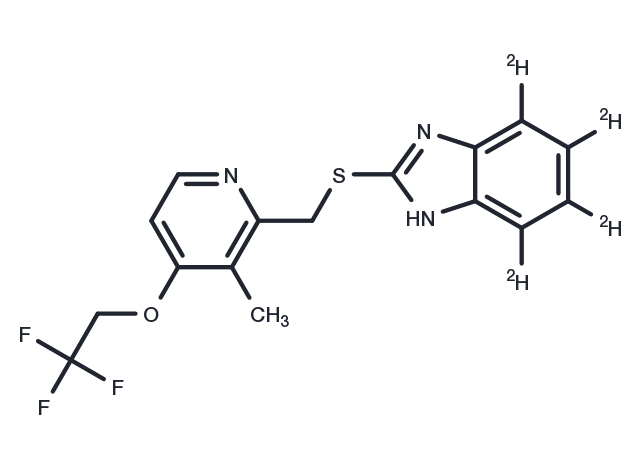 TargetMol Chemical Structure Lansoprazole Sulfide D4
