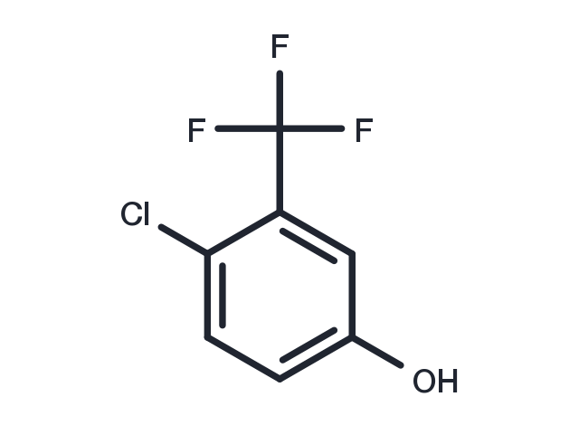 Phenol, p-chloro-m-trifluoromethyl- Chemical Structure