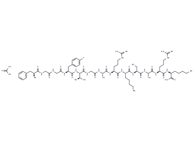 [(pF)Phe4]Nociceptin(1-13)NH2 acetate Chemical Structure
