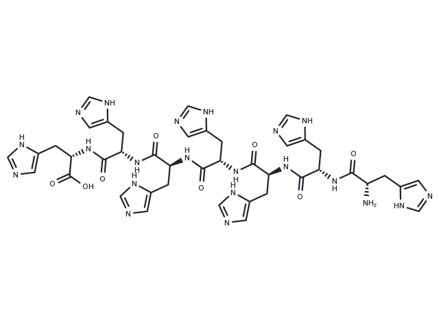 Hepta-histidine Chemical Structure