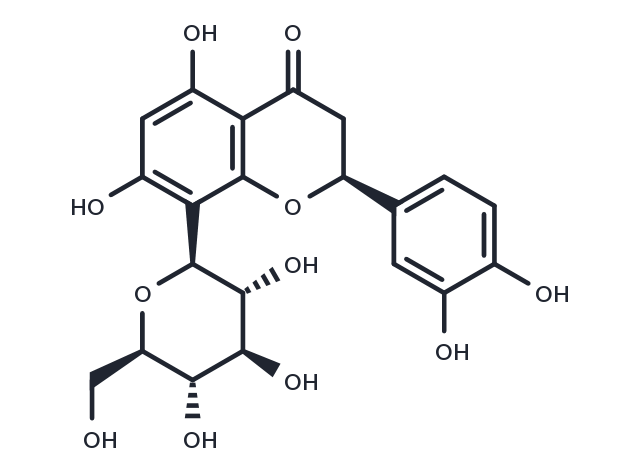 Eriodictyol-8-glucoside Chemical Structure