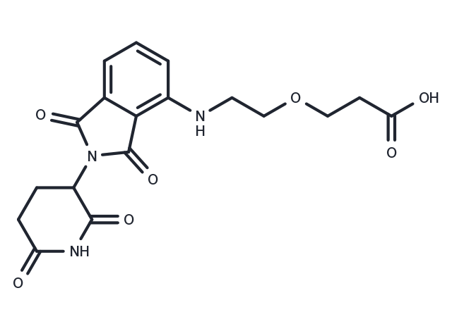 Pomalidomide-PEG1-CO2H Chemical Structure