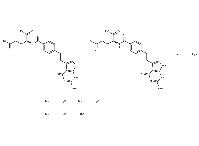 TargetMol Chemical Structure Pemetrexed disodium hemipenta hydrate