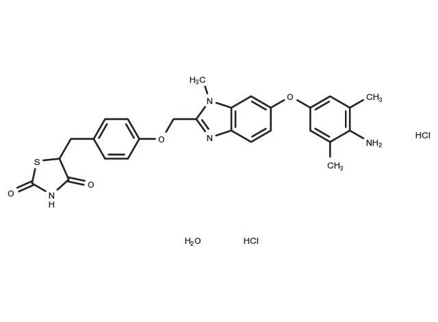 Efatutazone dihydrochloride monohydrate Chemical Structure