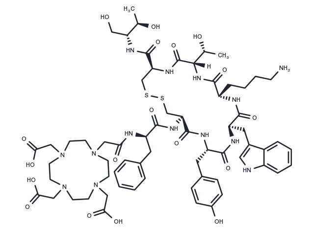 Edotreotide Chemical Structure