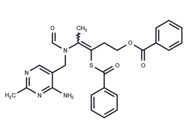 Dibenzoyl Thiamine Chemical Structure