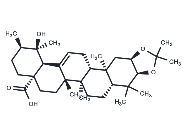 TargetMol Chemical Structure 2,3-O-Isopropylidenyl euscaphic acid
