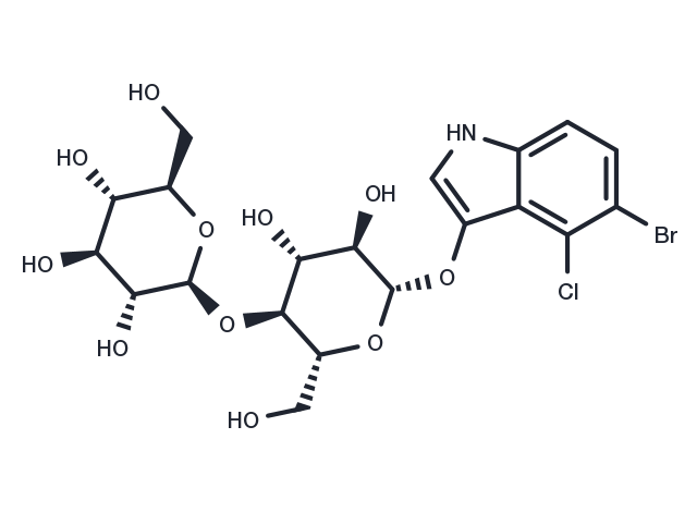 5-Bromo-4-chloro-3-indoxyl-beta-D-cellobioside Chemical Structure