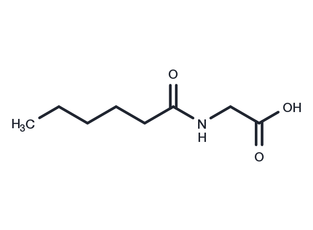 Hexanoyl Glycine Chemical Structure