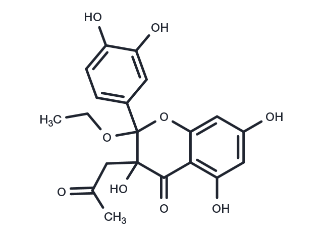2-Ethoxy-3-acetonyltaxifolin Chemical Structure