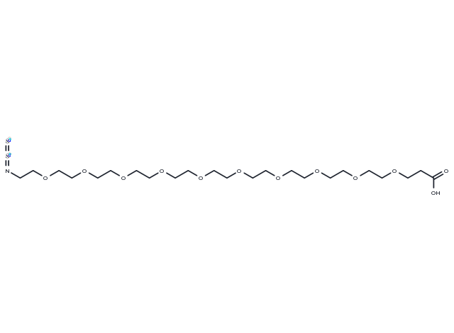 Azido-PEG10-acid Chemical Structure