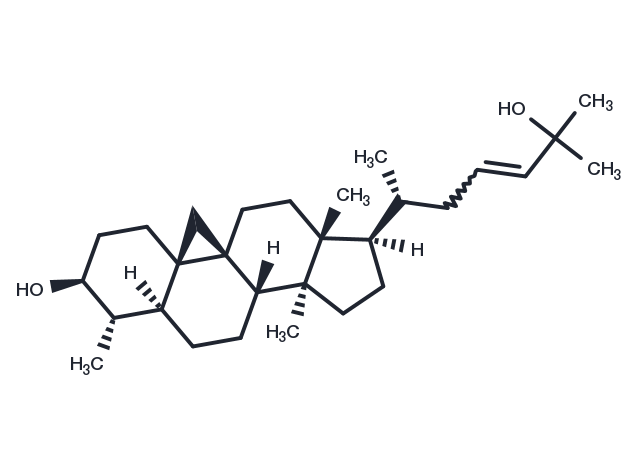 29-Norcycloart-23-ene-3,25-diol Chemical Structure