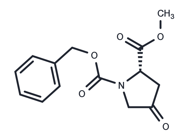 (S)-1-Benzyl 2-methyl 4-oxopyrrolidine-1,2-dicarboxylate Chemical Structure
