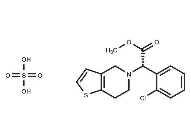 TargetMol Chemical Structure Clopidogrel hydrogen sulfate