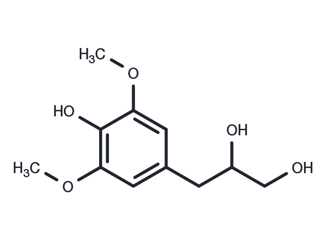 TargetMol Chemical Structure 3-(4-Hydroxy-3,5-dimethoxyphenyl)-1,2-propanediol
