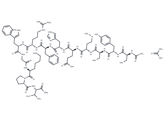 TargetMol Chemical Structure a-MSH, amide Acetate(581-05-5 free base)