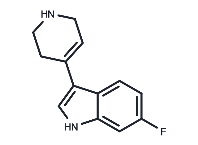 6-fluoro-3-(4-1,2,5,6-tetrahydropyridyl)indole Chemical Structure