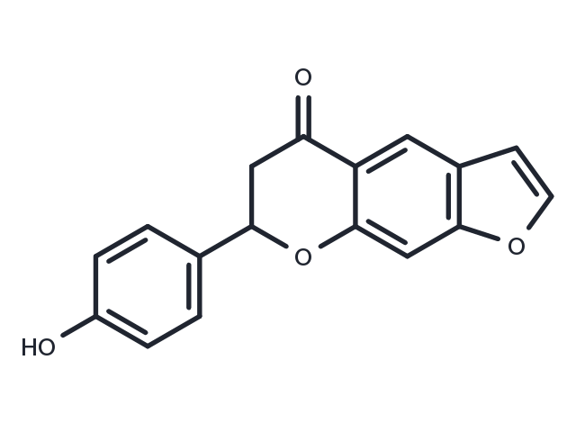 Furano(2'',3'',7,6)-4'-hydroxyflavanone Chemical Structure