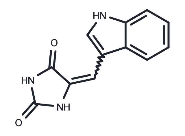 TargetMol Chemical Structure 5-[(1H-indol-3-yl)methylidene]imidazolidine-2,4-dione