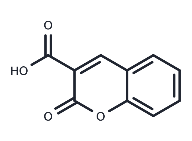 TargetMol Chemical Structure Coumarin-3-carboxylic acid