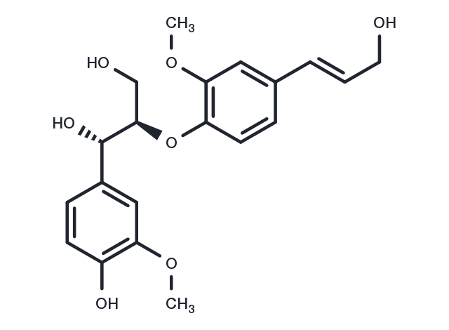 Erythro-Guaiacylglycerol beta-coniferyl ether Chemical Structure