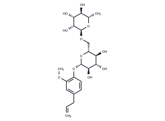 Eugenol rutinoside Chemical Structure