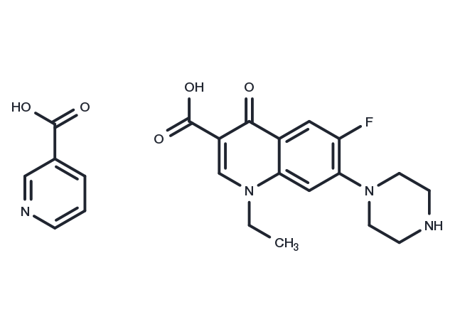 Norfloxacin (nicotinate) Chemical Structure