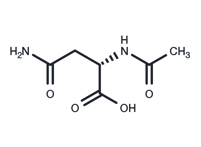 (S)-2-acetamido-4-amino-4-oxobutanoic acid Chemical Structure