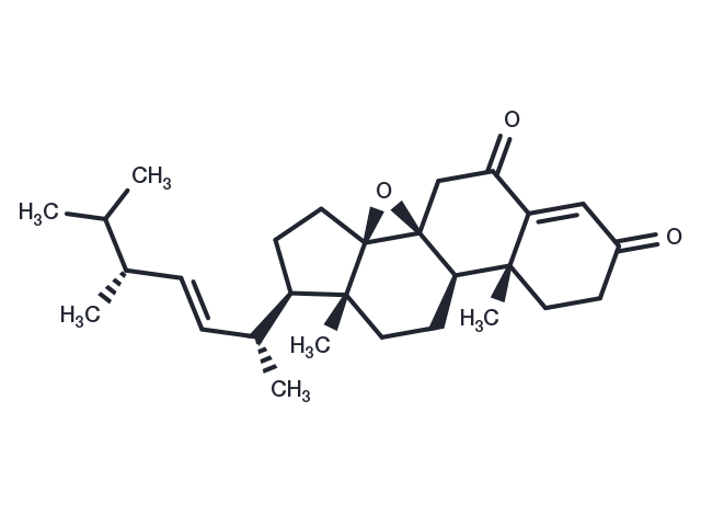 8,14-Epoxyergosta-4,22-diene-3,6-dione Chemical Structure