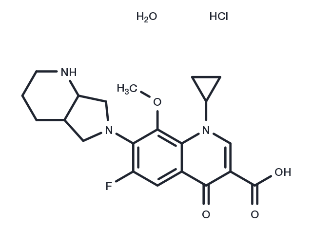 Moxifloxacin, Hydrochloride Monohydrate Chemical Structure