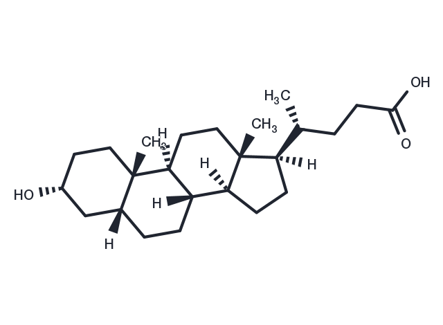 Lithocholic acid Chemical Structure