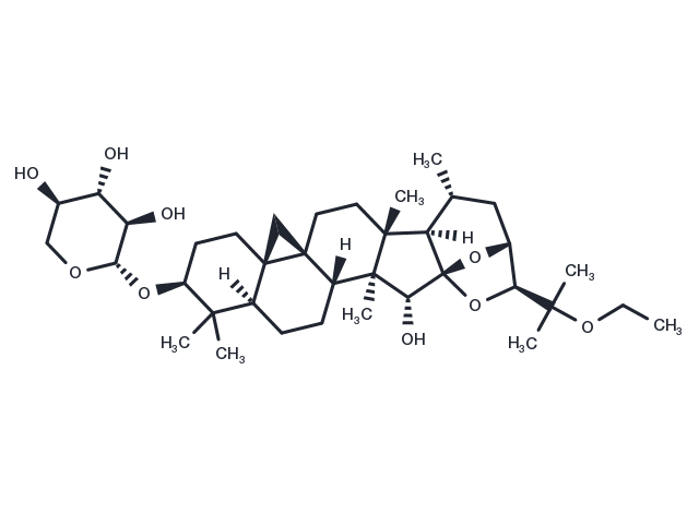 TargetMol Chemical Structure 25-O-ethylcimigenol-3-O-beta-D-xylopyranoside