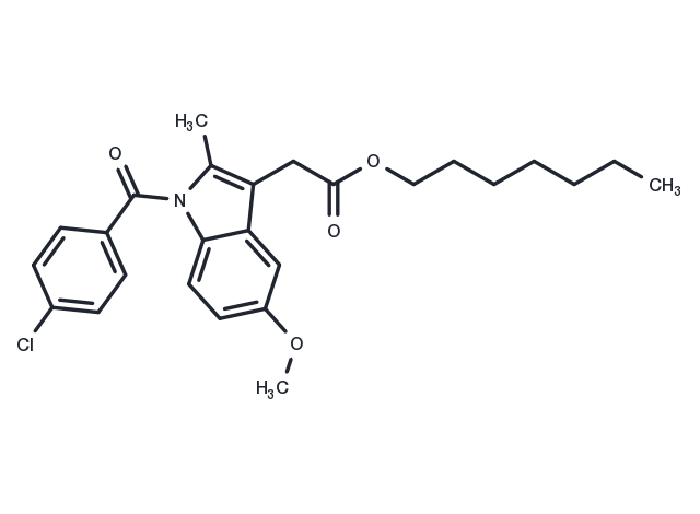 TargetMol Chemical Structure Indomethacin heptyl ester